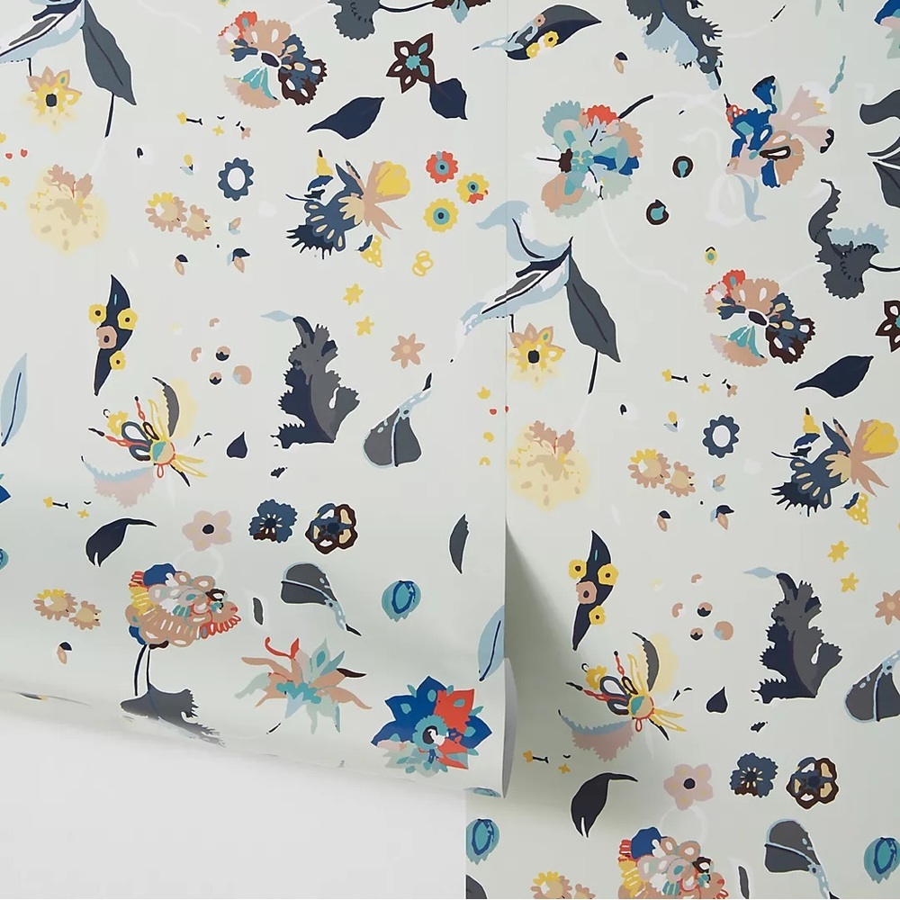 NWOT Anthropologie Floral Bliss Peel & Stick Wallpaper